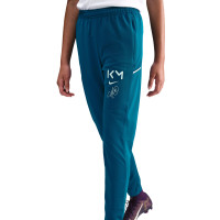 Nike Kylian Mbappé Academy Trainingspak Full-Zip Kids Blauwgroen Lichtblauw