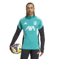 adidas Liverpool Trainingspak 1/4-Zip Europees 2025-2026 Groen Zwart Wit