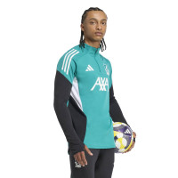 adidas Liverpool Trainingspak 1/4-Zip Europees 2025-2026 Groen Zwart Wit
