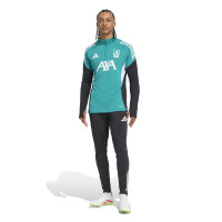 adidas Liverpool Trainingstrui 1/4-Zip Europees 2025-2026 Groen Wit Zwart