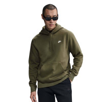 Nike Sportswear Club Fleece Joggingpak Hooded Olijfgroen Zwart