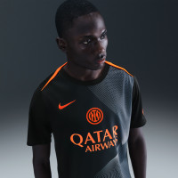 Nike Inter Milan Pre-Match Trainingsshirt 2025-2026 Zwart Donkerblauw Oranje