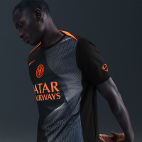 Nike Inter Milan Pre-Match Trainingsshirt 2025-2026 Zwart Donkerblauw Oranje
