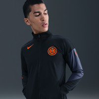 Nike Inter Milan Strike Full-Zip Tracksuit 2025-2026 Black Dark Blue Orange