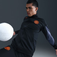 Nike Inter Milan Strike Full-Zip Tracksuit 2025-2026 Black Dark Blue Orange