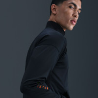Nike Inter Milan Strike Full-Zip Tracksuit 2025-2026 Black Dark Blue Orange
