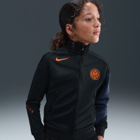 Nike Inter Milan Strike Trainingspak Full-Zip 2025-2026 Kids Zwart Donkerblauw Oranje
