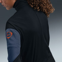 Nike Inter Milan Strike Trainingspak Full-Zip 2025-2026 Kids Zwart Donkerblauw Oranje