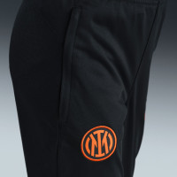 Nike Inter Milan Strike Trainingspak Full-Zip 2025-2026 Kids Zwart Donkerblauw Oranje