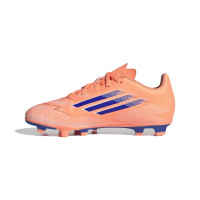 adidas F50 Club Grass/Artificial Grass Football Boots (MG) Kids Orange Blue White