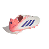 adidas Copa Pure III Elite Gras / Kunstgras Voetbalschoenen (MG) Kids Gebroken Wit Blauw Roze
