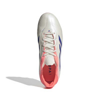 adidas Copa Pure III Elite Gras / Kunstgras Voetbalschoenen (MG) Kids Gebroken Wit Blauw Roze