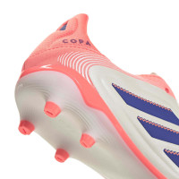 adidas Copa Pure III Elite Gras / Kunstgras Voetbalschoenen (MG) Kids Gebroken Wit Blauw Roze