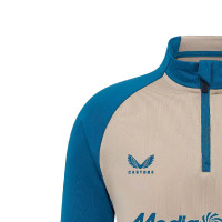 Castore Feyenoord Pre-Match Trainingstrui 1/4-Zip 2025-2026 Kids Donkerblauw Grijs