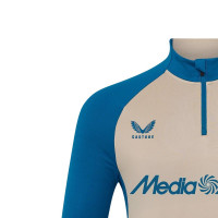 Castore Feyenoord Pre-Match Training sweater 1/4-Zip 2025-2026 Dark Blue Grey