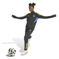 adidas Manchester United Trainingspak 1/4-Zip 2025-2026 Kids Zwart Blauw Geel