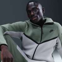 Nike Tech Fleece Sportswear Vest Donkergroen Beige Zwart