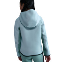 Nike Tech Fleece Sportswear Tracksuit Kids Grey Light Blue