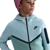 Nike Tech Fleece Sportswear Tracksuit Kids Grey Light Blue
