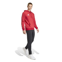 adidas Entrada 26 Hoodie Joggingpak Rood Zwart