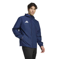 adidas Entrada 26 Allweather Training Jacket Dark Blue White