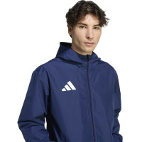 adidas Entrada 26 Allweather Training Jacket Dark Blue White