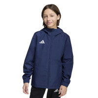 adidas Entrada 26 Allweather Training Jacket Kids Dark Blue White