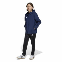 adidas Entrada 26 Allweather Training Jacket Kids Dark Blue White