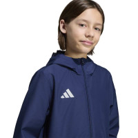 adidas Entrada 26 Allweather Training Jacket Kids Dark Blue White