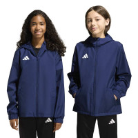adidas Entrada 26 Allweather Training Jacket Kids Dark Blue White