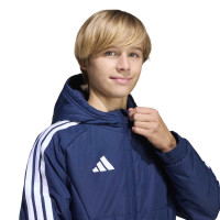 adidas Tiro 26 Kids Winter Jacket Dark Blue White