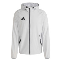 adidas Tiro Travel Windbreaker Tracksuit Grey Black