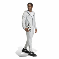 adidas Tiro Travel Windbreaker Tracksuit Grey Black