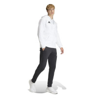 adidas Entrada 26 Sweatsuit Full-Zip Vest White Black