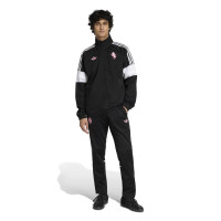 Survêtement adidas Juventus Lifestyler entièrement zippé noir blanc rose