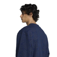 adidas Arsenal Lifestyler Crew Sweater Dark Blue Golden Yellow