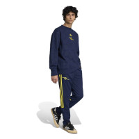 adidas Arsenal Lifestyler Crew Sweater Dark Blue Golden Yellow
