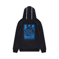 Touzani Angora Kiko Trainingspak Hooded Kids Zwart Blauw Wit