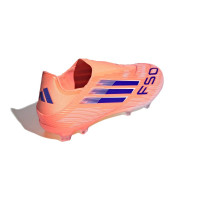 adidas F50 League Laceless Grass/Artificial Grass Football Boots (MG) Orange Blue White