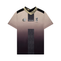Touzani Taisho Kids Football Shirt Dark Grey Black Beige White