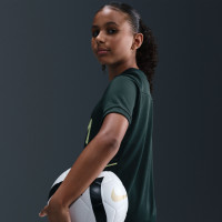 Nike Kylian Mbappé Academy Kids Training Shirt Dark Green Light Green