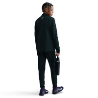 Nike Kylian Mbappé Academy Trainingspak Full-Zip Kids Donkergroen Lichtgroen