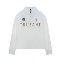 Touzani Platinum Bekko Trainingspak 1/4-Zip Kids Lichtblauw Wit