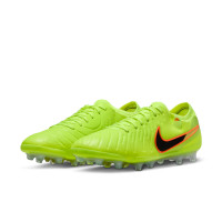 Nike Tiempo Legend 10 Elite Artificial Grass Football Boots (AG) Neon Yellow Black Orange