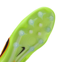 Nike Tiempo Legend 10 Elite Artificial Grass Football Boots (AG) Neon Yellow Black Orange