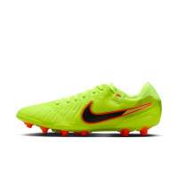 Nike Tiempo Legend 10 Pro Kunstgras Voetbalschoenen (AG) Neongeel Zwart Oranje