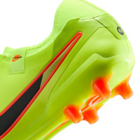 Nike Tiempo Legend 10 Pro Kunstgras Voetbalschoenen (AG) Neongeel Zwart Oranje