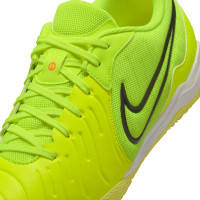 Nike Tiempo Legend 10 Academy Zaalvoetbalschoenen (IN) Neongeel Zwart Oranje