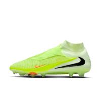 Nike Phantom 6 High Elite Gras Voetbalschoenen (FG) Geel Oranje Zwart
