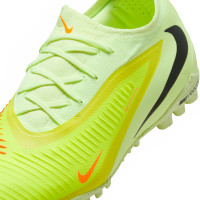 Nike Phantom 6 Low Pro Turf Voetbalschoenen (TF) Geel Oranje Zwart